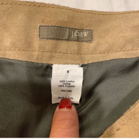 J.Crew Collection Genuine Suede High Waist Trouser - Picture 3 of 8